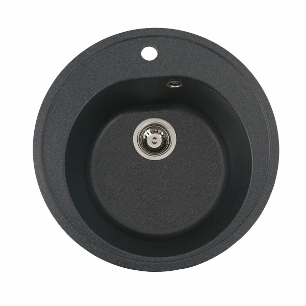 Гранітна мийка для кухні VALESO 510 LUNA матова Антрацит
