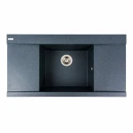 Гранітна мийка для кухні VALESO 9651 ATLAS матовий Антрацит