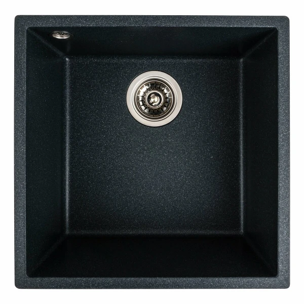 Гранітна мийка для кухні VALESO 4040 RUBA матовий антрацит