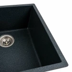 Гранітна мийка для кухні VALESO 4040 RUBA матовий антрацит