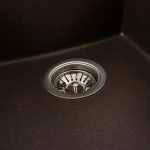 Гранітна мийка під стільницю для кухні VALESO 3744 ROXY матова Темна скеля