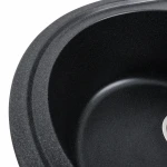 Гранітна мийка для кухні VALESO 6250 SOUL матовий Карбон