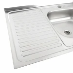 Кухонна мийка з нержавіючої сталі Platinum САТИН 8060 R (0,5/160 мм)