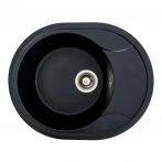 Гранітна мийка для кухні Platinum PLATINUM 5847 ONYX матова (чорна)