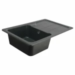 Гранітна мийка для кухні Platinum 7850 VERONA матова Антрацит