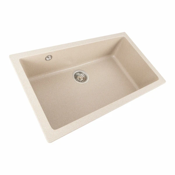 Гранітна мийка для кухні Platinum 7945 Paruana матова Сафарі