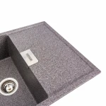Гранітна мийка для кухні Platinum 8650 DIAMOND матова (мікс)