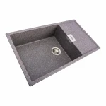 Гранітна мийка для кухні Platinum 8650 DIAMOND матова (мікс)