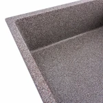 Гранітна мийка для кухні Platinum 8650 DIAMOND матова (мікс)