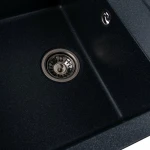 Гранітна мийка для кухні Platinum 7950 Selena матова Антрацит