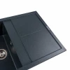 Гранітна мийка для кухні Platinum 7950 Selena матова Антрацит