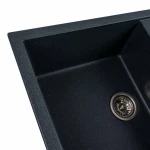 Гранітна мийка для кухні Platinum 7950 Selena матова Антрацит