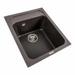 Гранітна мийка для кухні Platinum 4050 KORRADO матовий Гренадін