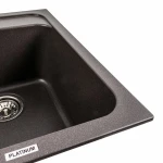 Гранітна мийка для кухні Platinum 4050 KORRADO матовий Гренадін