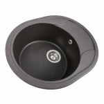 Гранітна мийка для кухні Platinum 5847 ONYX матовий Гренадін