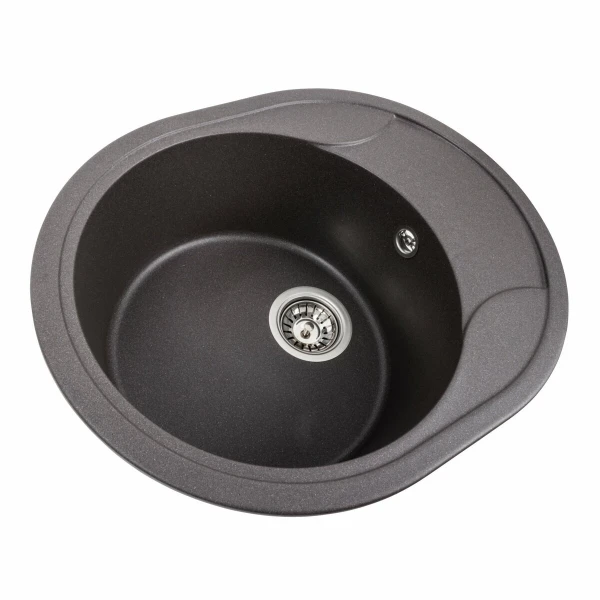 Гранітна мийка для кухні Platinum 5847 ONYX матовий Гренадін