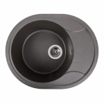 Гранітна мийка для кухні Platinum 5847 ONYX матовий Гренадін