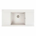 Гранітна мийка для кухні Platinum 9651 ATLAS матовий Топаз