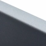 Гранітна мийка для кухні Platinum 4040 RUBA матовий сірий металік