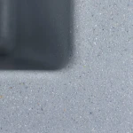 Гранітна мийка для кухні Platinum 4040 RUBA матовий сірий металік