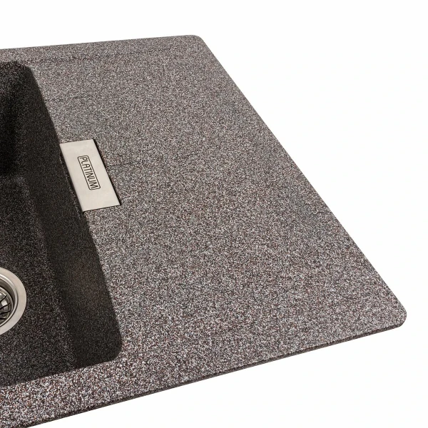 Гранітна мийка для кухні Platinum 6250 ZIRKONE матовий Мікс