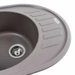 Гранітна мийка для кухні Platinum 6250 SOUL матова Дюна