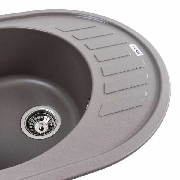 Гранітна мийка для кухні Platinum 6250 SOUL матова Дюна