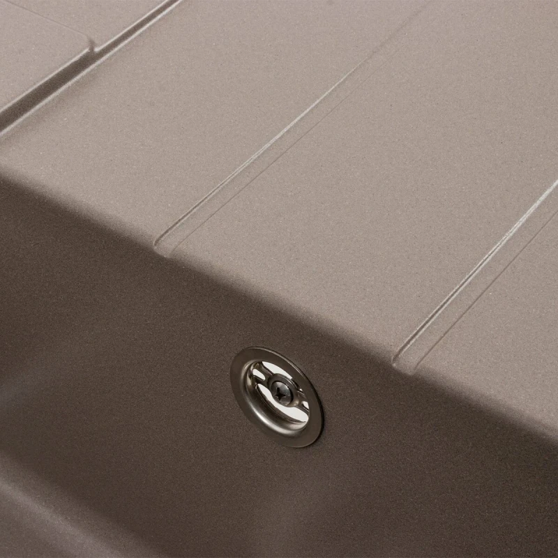 Гранітна мийка для кухні Platinum PLATINUM 6550 INTENSO матова Дюна