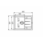 Гранітна мийка для кухні Platinum 6550 INTENSO матова Дюна