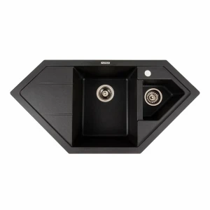 Гранітна мийка для кухні Platinum 9950 PANDORA матовий Моріон