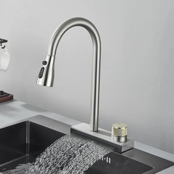 Змішувач під мийку "Водоспад" Platinum PLATINUM ZS84 (brushed)