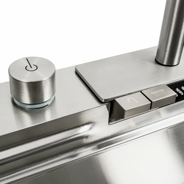 Кухонна мийка сатин Platinum Handmade "Водоспад" повна комплектація PLATINUM 75×45G