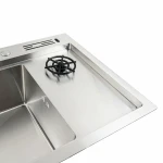 Кухонна мийка Platinum Handmade PLATINUM 78×46 нержавійка