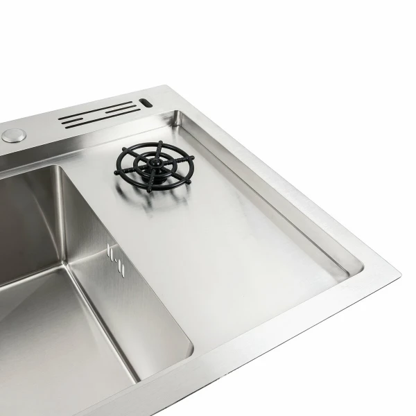 Кухонна мийка Platinum Handmade PLATINUM 78×46 нержавійка