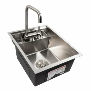 CM 40*50 Мийка прихована нержавійка Platinum Handmade (змішувач в комплекті)