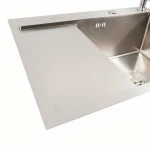 Кухонна мийка CM 65*50 R нержавійка VALESO Handmade (круглий сифон 3.0/0.8)