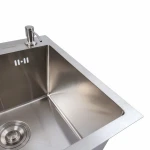 Кухонна мийка 45*45 Valeso Handmade нержавійка(сифон крулий 3,0/0,8)