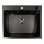 Кухонна мийка чорна 60*50 PVD VALESO Handmade ECN (2,0/0,5)