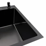 Кухонна мийка чорна 60*50 PVD VALESO Handmade ECN (2,0/0,5)