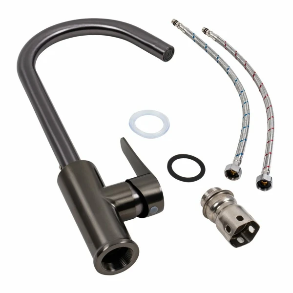 Кухонний змішувач VALESO TH36 PVD чорний