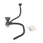 Кухонна мийка PVD чорна 58*43 VALESO Handmade монтаж під стільницю (3.0/0.8)