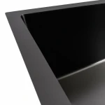 Кухонна мийка PVD чорна 58*43 VALESO Handmade монтаж під стільницю (3.0/0.8)