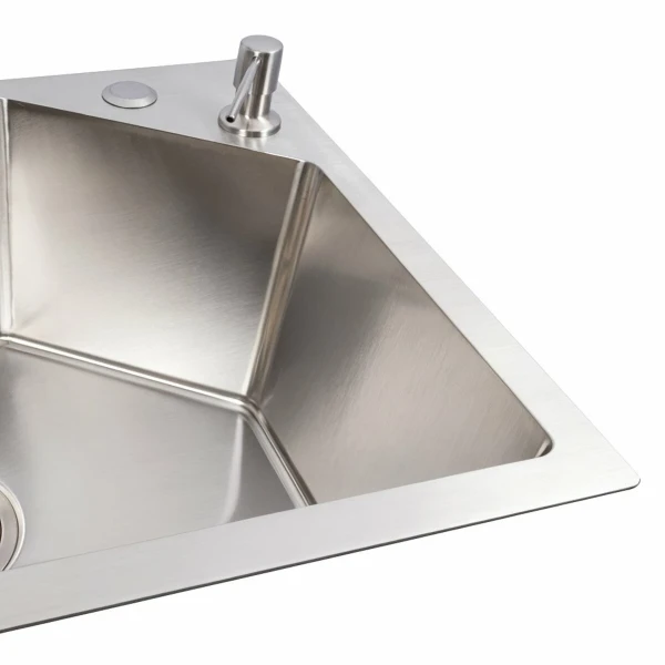 Кухонна мийка нержавійка VALESO Handmade 58*43B (3,0/0.8)