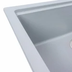 Кухонна мийка гранітна матова 7545 NIKA VALESO Сірий металік