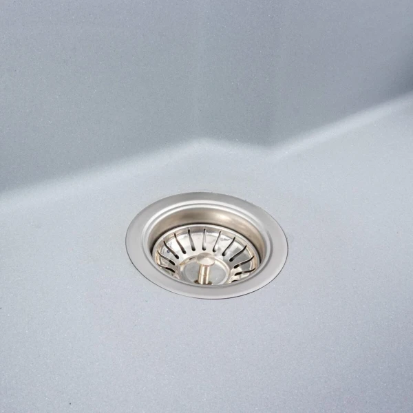 Кухонна мийка гранітна матова 7545 NIKA VALESO Сірий металік