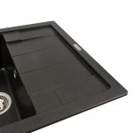 Гранітна мийка для кухні VALESO 6550 INTENSO матовий Моріон