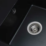 Гранітна мийка для кухні VALESO 5851 ARIA матова Чорна