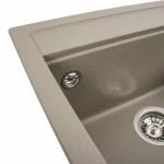 Гранітна мийка для кухні VALESO 5149 FIESTA матовий Титан