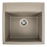 Гранітна мийка для кухні VALESO 5149 FIESTA матовий Титан