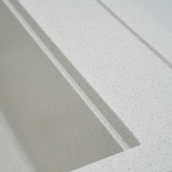 Гранітна мийка для кухні VALESO 5149 FIESTA матова Біла в крапку